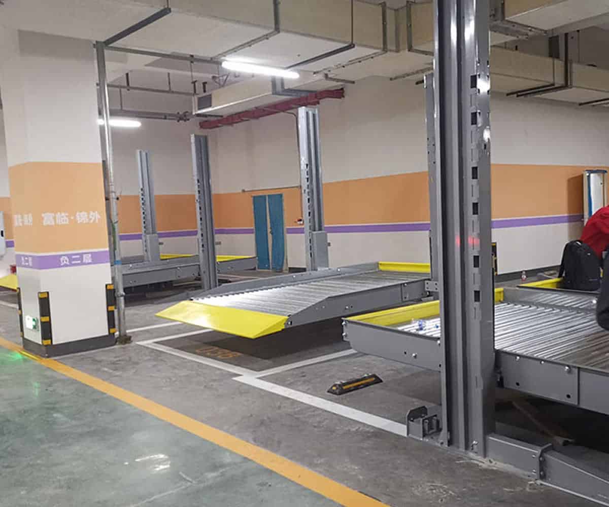 雙層PSH型機械停車庫回收